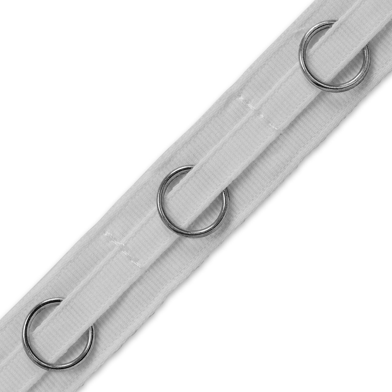 5 Yards of Rosie Eyelet Tape with Sliding Silver Rings | 5 yard cut